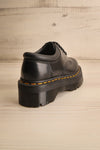 8053 Quad Black Polished Smooth | Platform Shoes back view