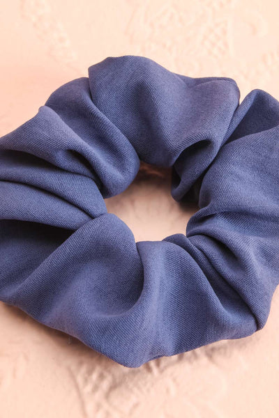 Quam Blue Hair Scrunchie | Boutique 1861 close-up