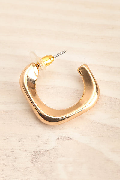Quanti Gold Geometric Hoop Earrings | La petite garçonne
