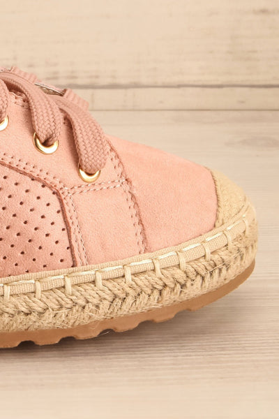 Quentin Tendresse Pink Laced Jute Sneaker Shoes | La Petite Garçonne 8