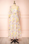 Quinnie Shimmery Floral Midi Dress | Boutique 1861 front view
