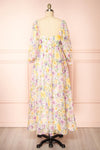 Quinnie Shimmery Floral Midi Dress | Boutique 1861 back view