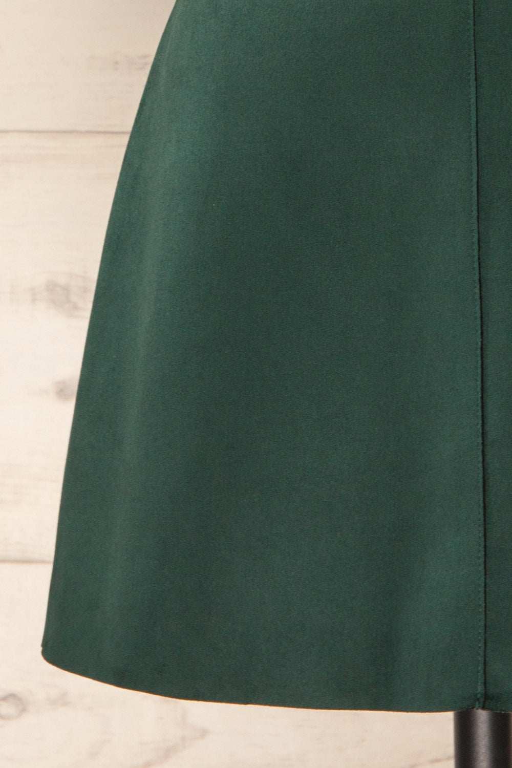 Quirion Emerald Faux Suede Short Skirt | La petite garçonne bottom 