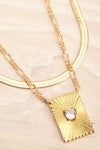 Quotiens | Gold Layered Chain Necklace flat close-up