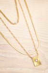 Quotiens | Gold Layered Chain Necklace flat view
