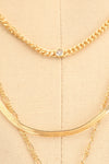 Quotiens | Gold Layered Chain Necklace close-up