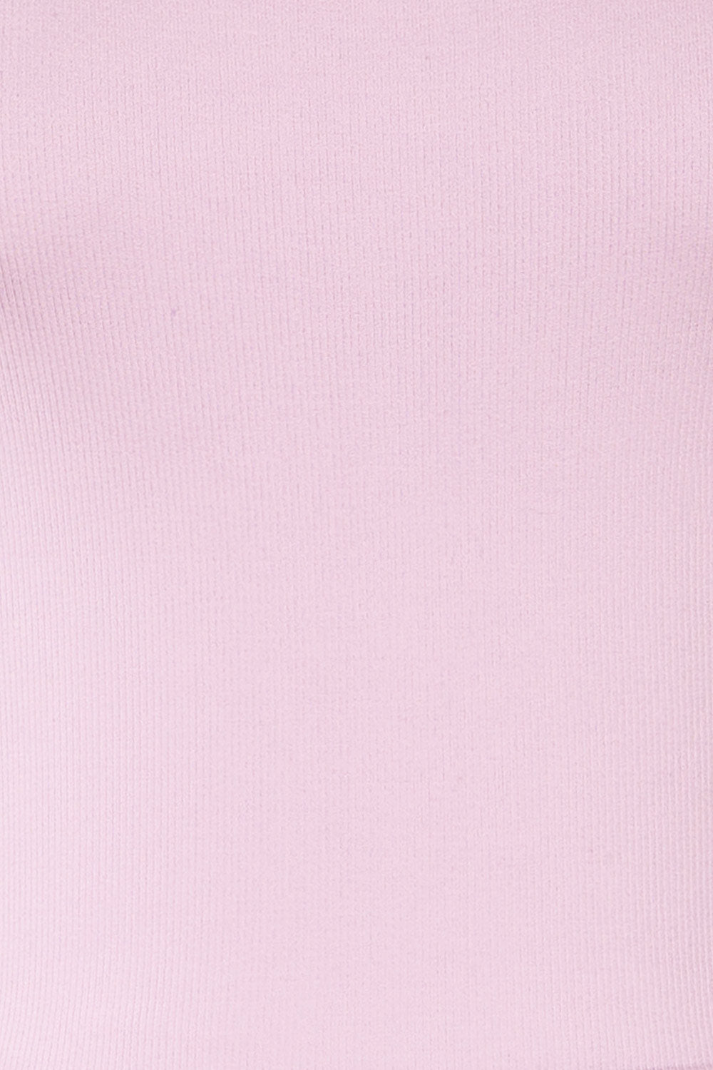 Qyppa Lilac Fitted Crossed Back Crop Top | La petite garçonne fabric 