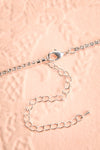 Radelle Silver Necklace w/ Crystal Pendant | Boutique 1861 closure