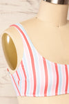 Radkow Sport Style Striped Bikini Top | La petite garçonne - side close up