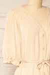 Rajgrod Faux Linen Midi Collared Dress | La petite garçonne side view
