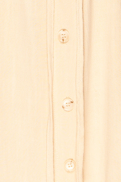 Rajgrod Faux Linen Midi Collared Dress | La petite garçonne fabric
