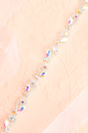Rajni Iridescent Crystal Ribbon Belt | Boudoir 1861 flat close-up