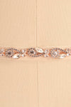 Rajni Rosegold Crystal Ribbon Belt | Boudoir 1861 close-up