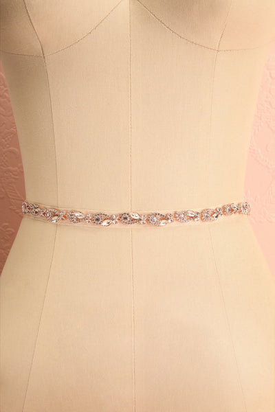 Rajni Rosegold Crystal Ribbon Belt | Boudoir 1861