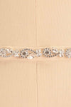 Rajni Silver Crystal Ribbon Belt | Boudoir 1861 close-up