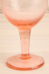 Ramasse Pink Tinted Textured Wine Glass | La petite garçonne close-up