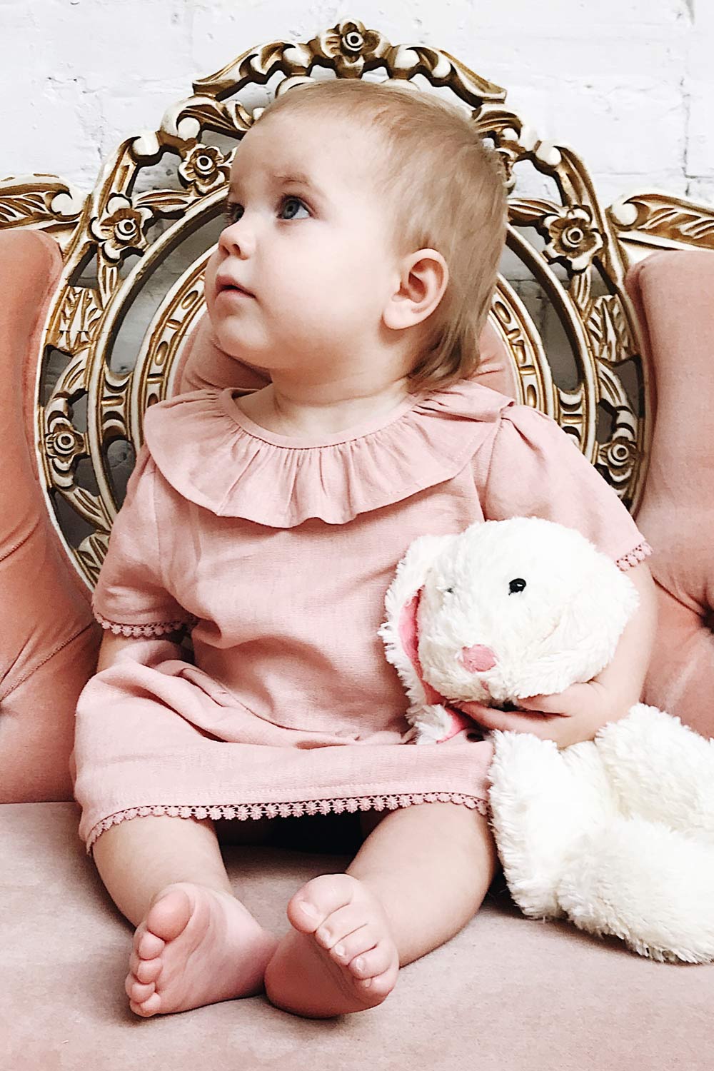 Ranim Pink Mini Kids Pink Summer Dress | Boutique 1861