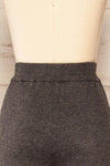 Raphart Grey High Waisted Wide Leg Lounge Pants | La petite garçonne back close-up