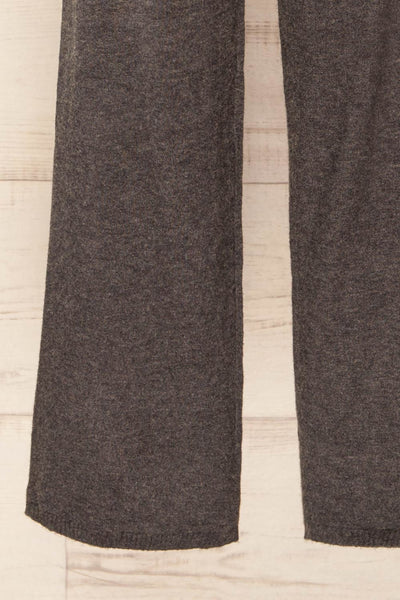 Raphart Grey High Waisted Wide Leg Lounge Pants | La petite garçonne bottom