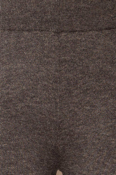 Raphart Grey High Waisted Wide Leg Lounge Pants | La petite garçonne fabric