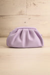 Ratibago Lilac Faux-Leather Pouch Handbag | La petite garçonne front