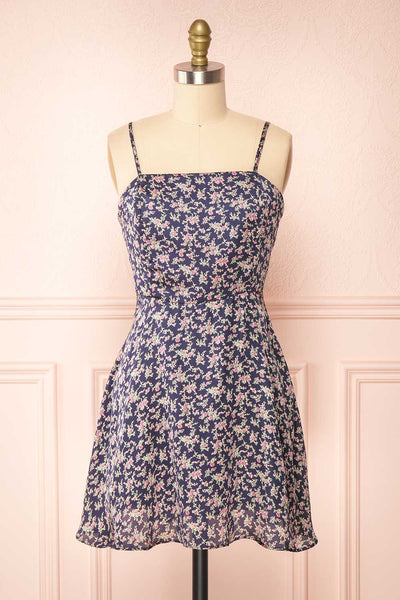 Rebecca Short Floral Dress | Boutique 1861 front view