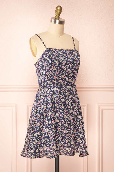 Rebecca Short Floral Dress | Boutique 1861 side view