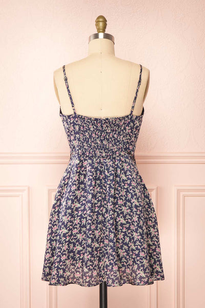 Rebecca Short Floral Dress | Boutique 1861 back view