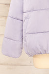 Reda Lavender Short Puffer Jacket | La petite garçonne sleeve