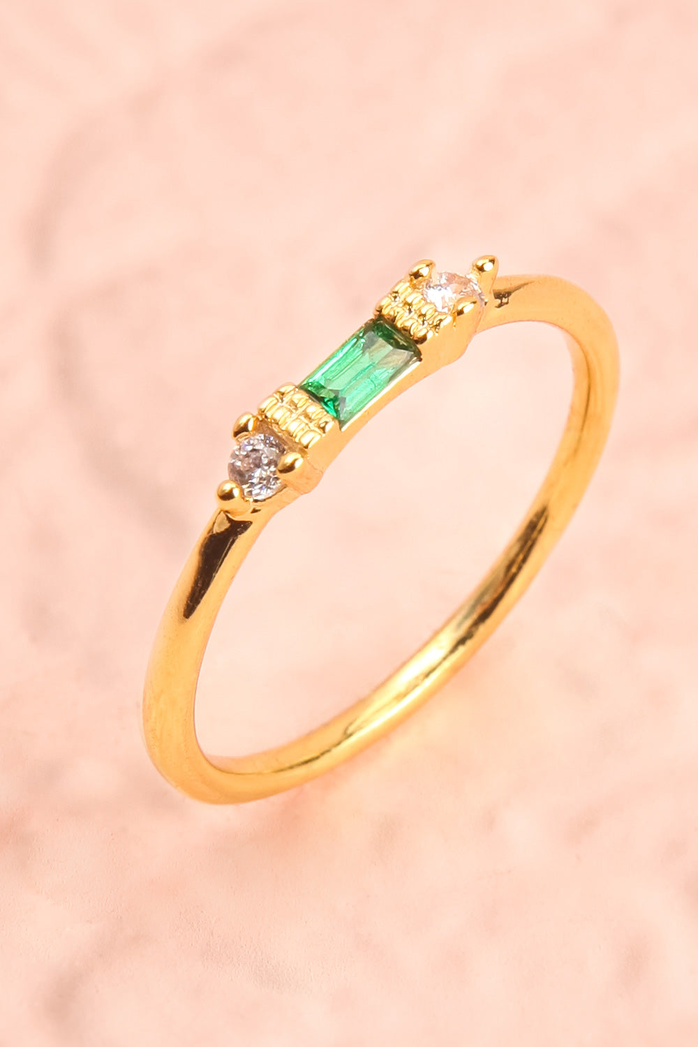 Referre Green & Golden Minimalist Ring | Boutique 1861 5