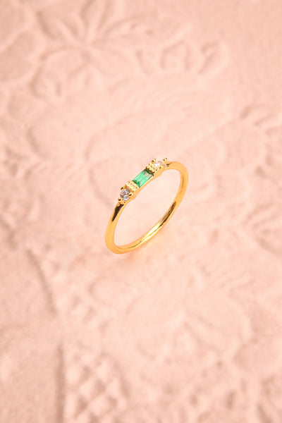Referre Green & Golden Minimalist Ring | Boutique 1861 1