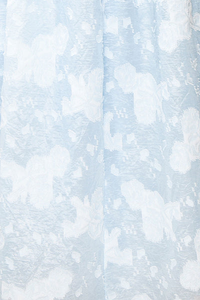 Renda Baby Blue Midi Dress w/ Floral Print | Boutique 1861 fabric