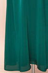 Reneane Green Long Sleeve Midi A-Line Dress | Boutique 1861 bottom