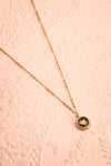 Renée Claire Golden Pendant Necklace | Fleur | Boutique 1861 flat lay