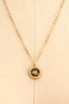 Renée Claire Golden Pendant Necklace | Fleur | Boutique 1861 close-up