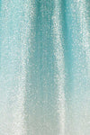 Renesmee Green Sparkly Gradient Maxi Dress | Boutique 1861 fabric