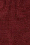 Rennes Burgundy Turtleneck Knit Long Sweater | La petite garçonne fabric