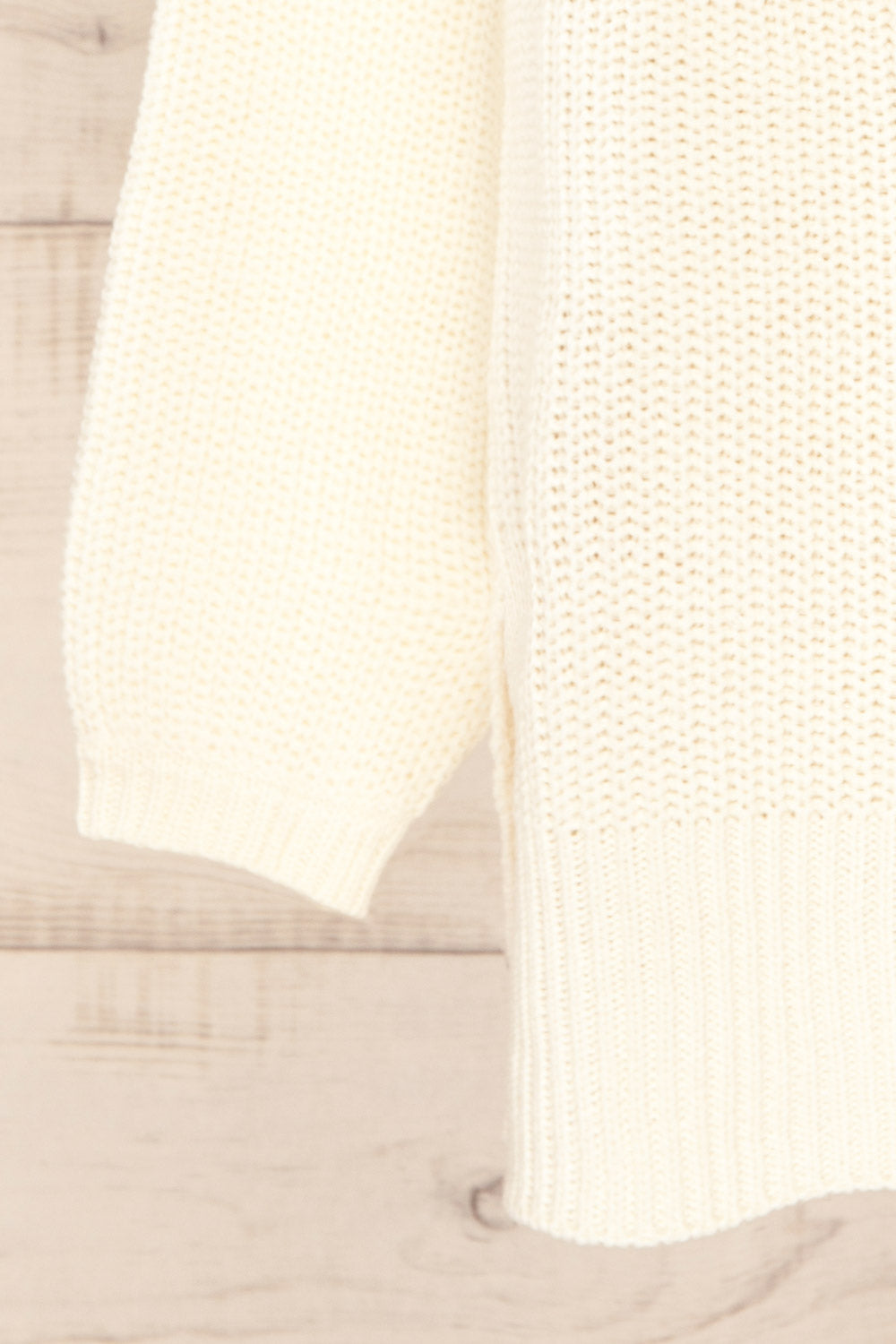 Rennes Cream Knit Turtleneck Sweater | La petite garçonne bottom 