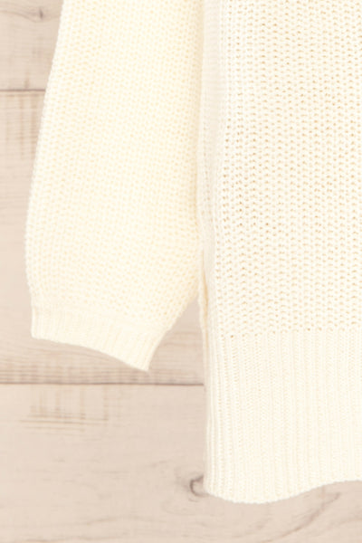Rennes Cream Knit Turtleneck Sweater | La petite garçonne bottom