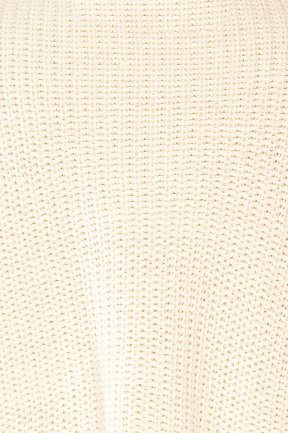 Rennes Cream Knit Turtleneck Sweater | La petite garçonne fabric 