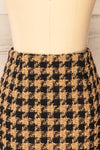 Rhuminer Short Houndstooth Tweed Skirt | La petite garçonne back close-up