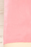 Riccia Pink Sleeveless Pleated Neck Blouse | La petite garçonne bottom close-up