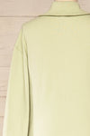 River Matcha Green Long Sleeve Polo Romper | La petite garçonne back close-up