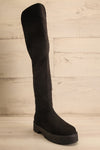 Rockstar Black Knee-High Boots | La petite garçonne front view