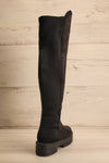 Rockstar Black Knee-High Boots | La petite garçonne back view