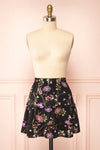 Romana Floral Black Short Skirt | Boutique 1861 front view