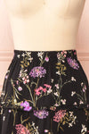 Romana Floral Black Short Skirt | Boutique 1861 front close-up