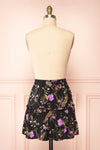 Romana Floral Black Short Skirt | Boutique 1861 back view