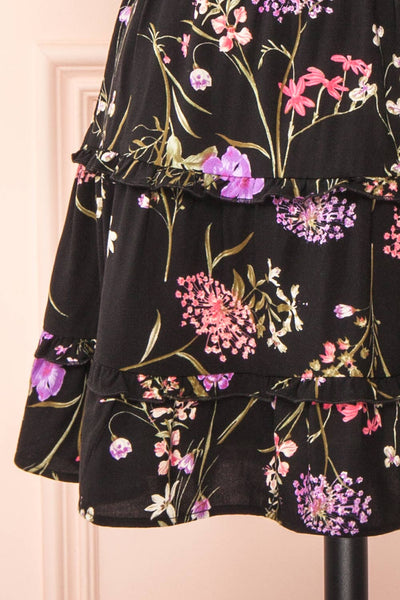 Romana Floral Black Short Skirt | Boutique 1861 bottom