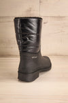 Romina Black Matt & Nat Ankle Rain Boots back view | La Petite Garçonne